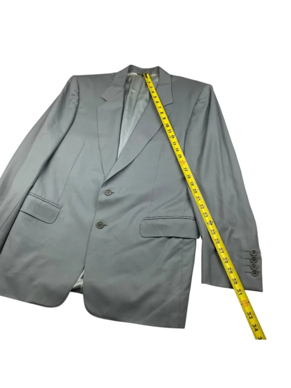 Canali Men's 100% Wool 2-Button Blazer Navy Sage Green • Italy • 40R US